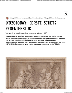 #020today eerste schets regentenstuk — Hart Amsterdammuseum