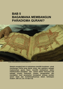 Paradigma Qurani: Membangun Pemahaman Al-Quran