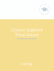 08 Linear Algebra.final exams