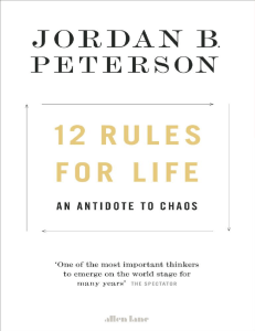 12 Rules for Life - Jordan Peterson