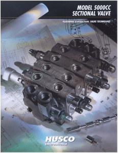 HUSCO 5000cc Hydraulic Control Valve PDF - Independent ...