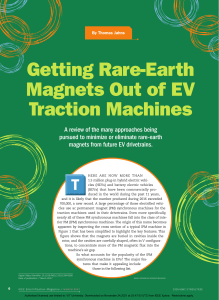 Getting Rare-Earth Magnets Out of EV Traction Machines A review of the many approaches being pursued to minimize or eliminate rare-earth magnets from future EV drivetrains