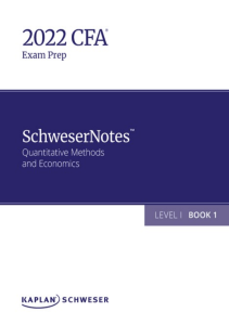 2022 CFA Level I - SchweserNotes Book 1 Sample