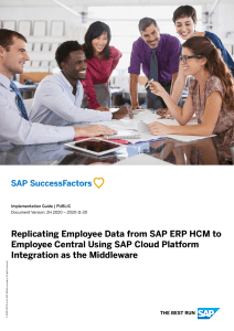 Replicating Employee Data from SF EC to SAP HCM