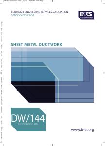  DW144 Sheet Metal Ductwork