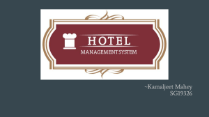 Hotel Management System project presentation