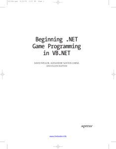 Beginning .NET Game Programming in VB.NET