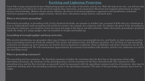 Earthing and Lightning Protection