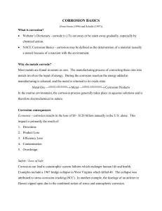 Corrosion Basics