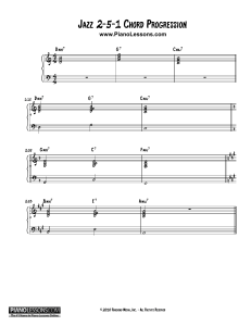 jazz-2-5-1-chord-progression