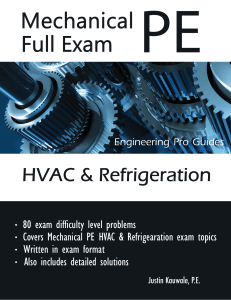 Mechanical PE - HVAC and Refrigeration Full Exam