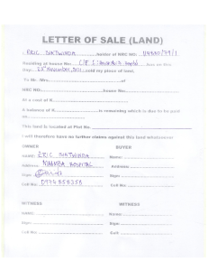 LETTER OF SALE