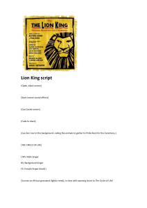 Lion King Script - Broadway Musical
