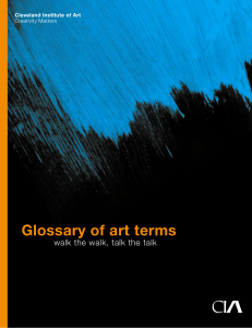 Glossary of Art terms