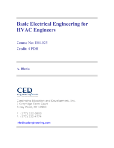 Basic Eectrical Engineering for HVAC Engineers