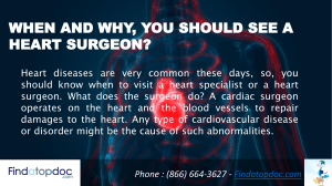When and why, you should see a heart surgeon- findatopdoc