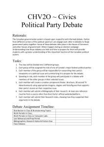 Political Party (Election) Debate