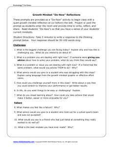 growth mindset journal prompts