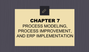 Group 6 - Process Modeling, Process Improvement and ERP