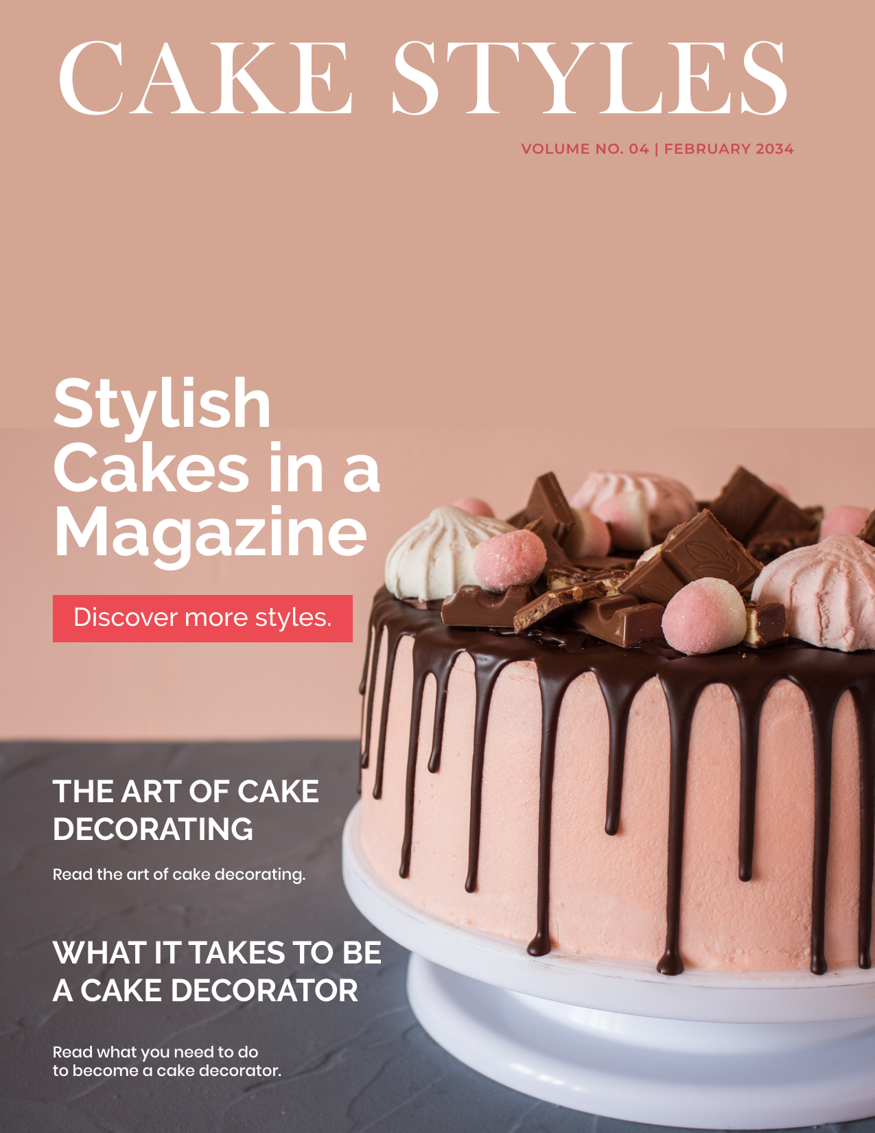 Cake featured on Cover page of Cake Masters Magazine,UK ! Nov 2018 - The  Dream Cakes
