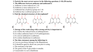 anthraquinone questions