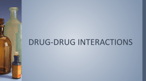 DRUG-DRUG INTERACTIONS