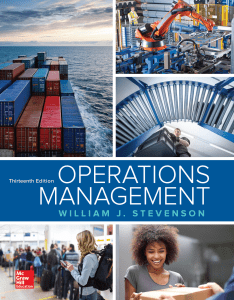Operations Management 13th Edition by William J. Stevenson