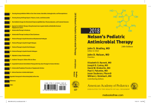 Nelson's Pediatric Antimicrobial Therapy 24th Edition 2018