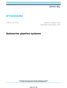 DNVGL-ST-F101 - Submarine Pipeline Systems