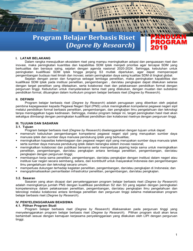 Panduan Degree By Research