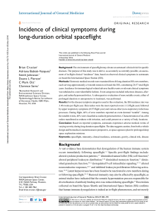 Incidence of clinical symptoms during long-duratio