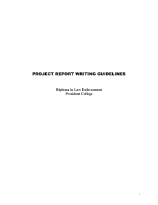 5- PROJECT REPORT WRITING GUIDELINES