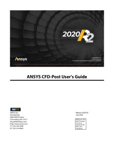 ANSYS CFD-Post Users Guide