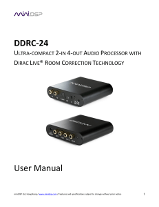 miniDSP DDRC24 UserManual