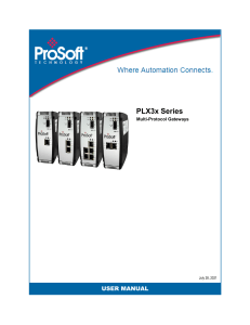 Prosoft PLX3x user manual