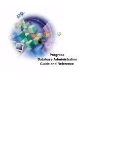 Progress Database Administration