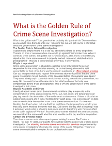 familiarize the golden rule of criminal investigation dada