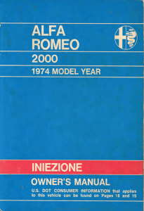 mb + AlfaRomeo  2000 GT, Veloce ' Owner' 1974