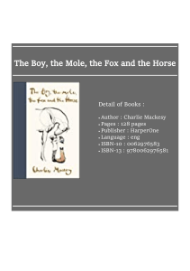 [ᵉˡᵉᶜᵗʳᵒⁿⁱᶜ ᵇᵒᵒᵏ] The Boy, the Mole, the Fox and the Horse