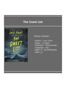 Download [ᵉˡᵉᶜᵗʳᵒⁿⁱᶜ ᵇᵒᵒᵏ] The Guest List