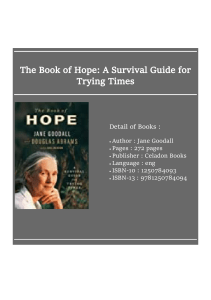 [ᴋɪɴᴅʟᴇ] Download The Book of Hope: A Survival Guide for Trying Times