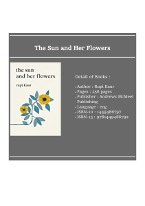 Get ᵇᵒᵒᵏ The Sun and Her Flowers