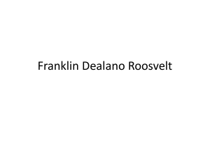 Franklin Dealano Roosvelt