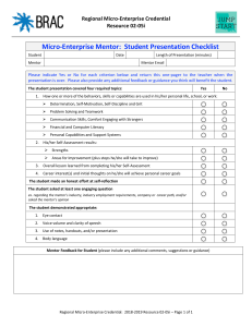 Presentation checklist