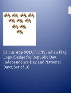 Indian Flag Logo and Badge for Republic Day