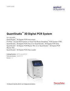 A Guide for 3D Digital PCR System