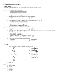 gr 9.exam review electricity with answers
