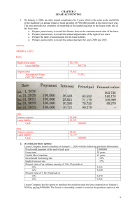 Lease Accounting Practice Problems & Solutions