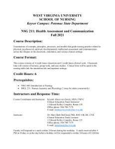 FA21 NSG 211 Health Assessment and Communication