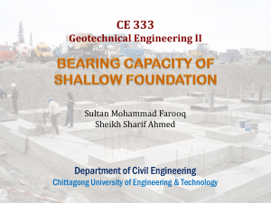 Bearing Capacity of Shallow Foundations: Geotechnical Engineering